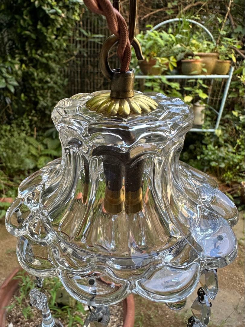 ＊ラスト1個＊ フランス アンティーク 大きな可愛いお花のミニシャンデリア＊