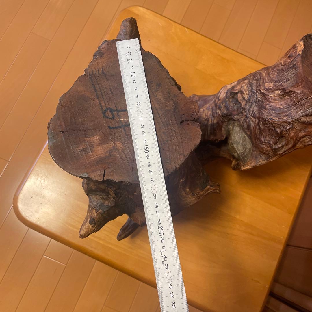 天然木 大型 花台 切り株 台座 飾り台　木工芸品