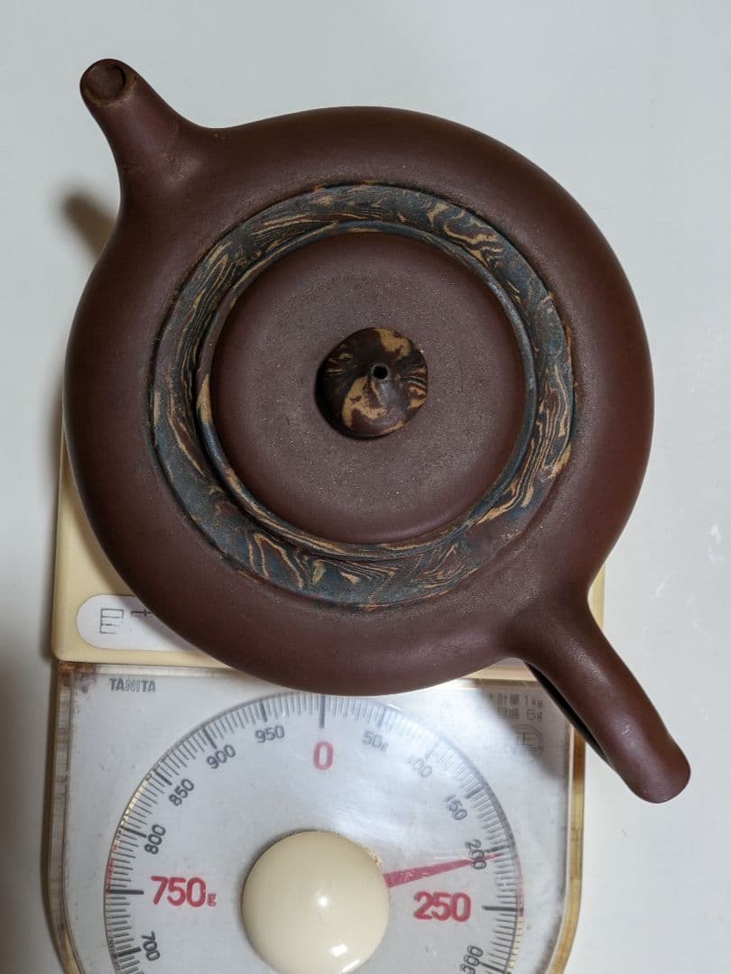 ♦中国 紫泥 茶壺 古玩 宜興窯？タタラ作りアンティーク 骨董品 コレクション
