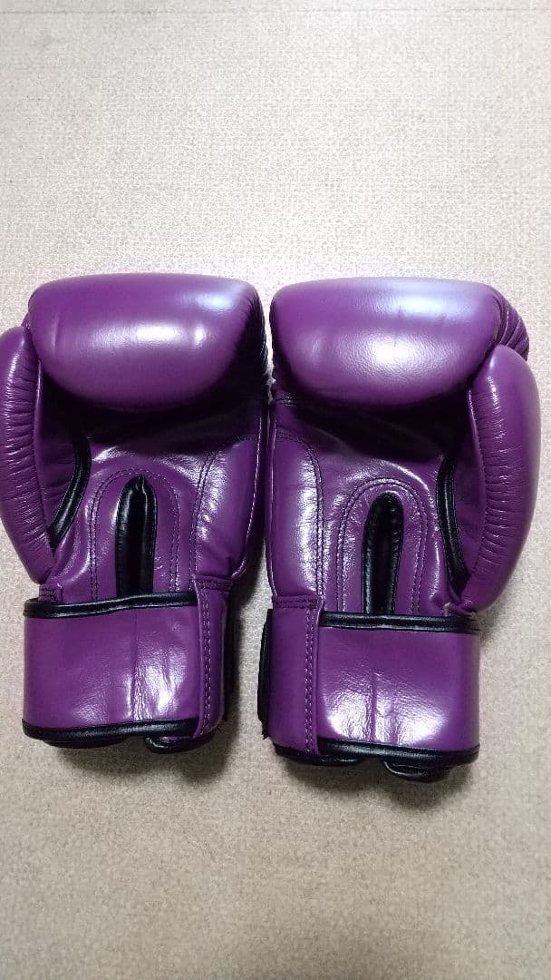 本革製WINDYボクシンググローブ 10oz 紫 キックボクシング NP
