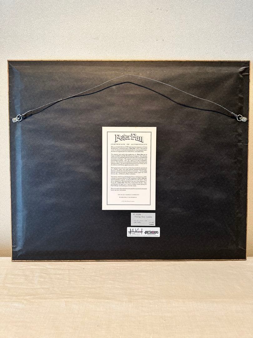 u*6様 ピーターパン 「フライング オーバー ロンドン」 セル画　限定５００枚