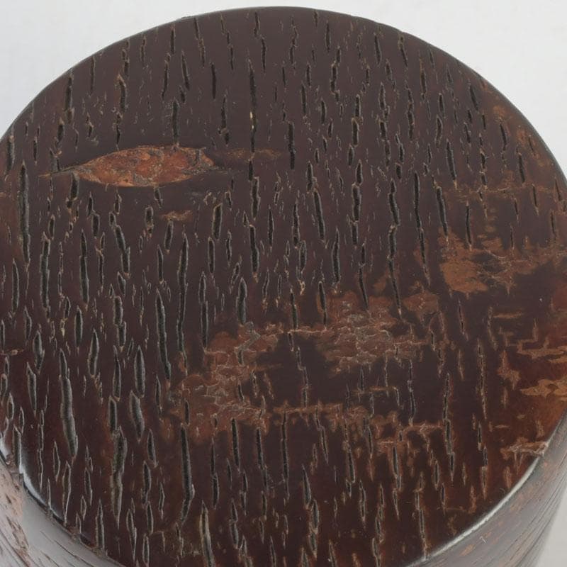 茶道具　伊藤松次作　樺細工　むじ皮　抹茶入　共箱　V　9657