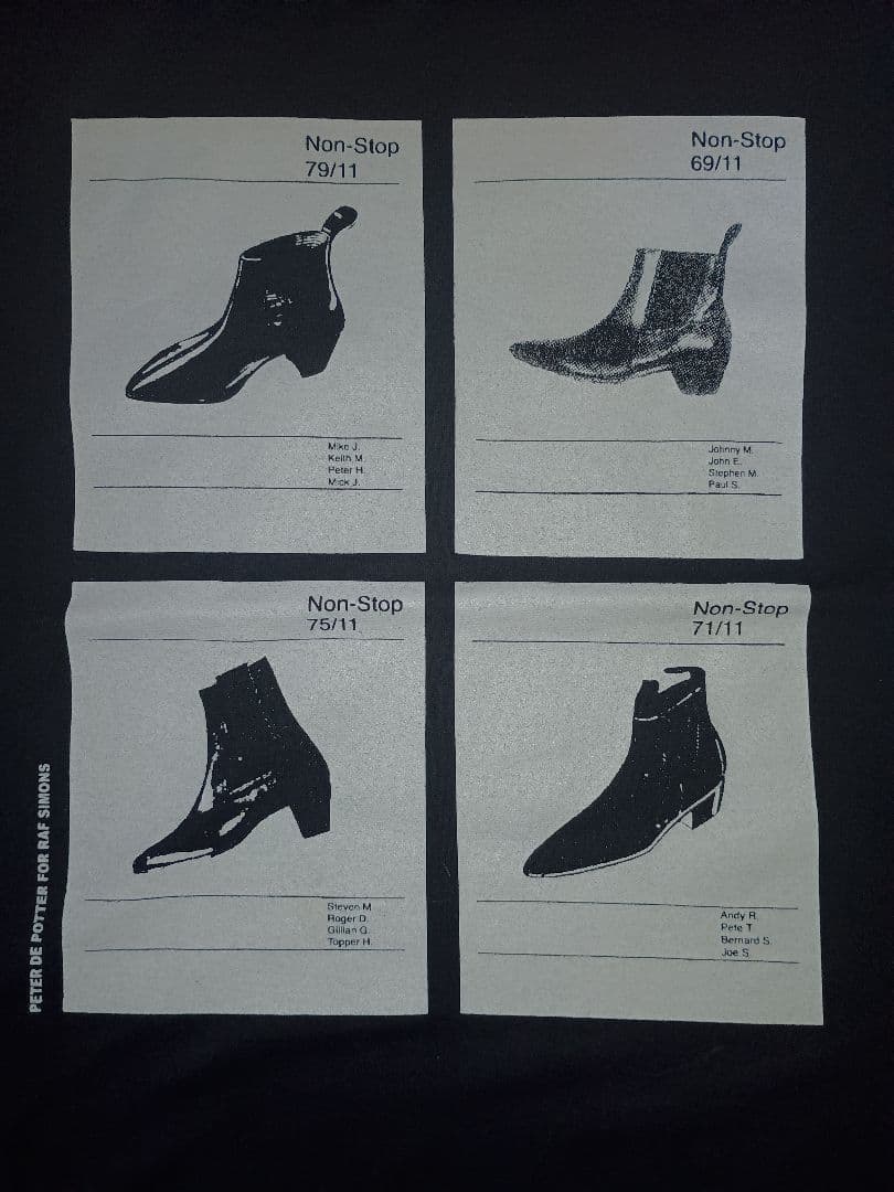 RAFSIMONS rafsimons ラフシモンズ プリントTシャツ 黒 半袖