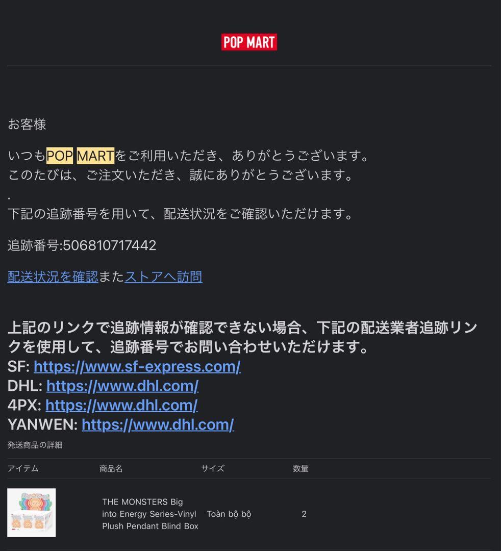 POPMART LABUBU Big into Energy 2 セット