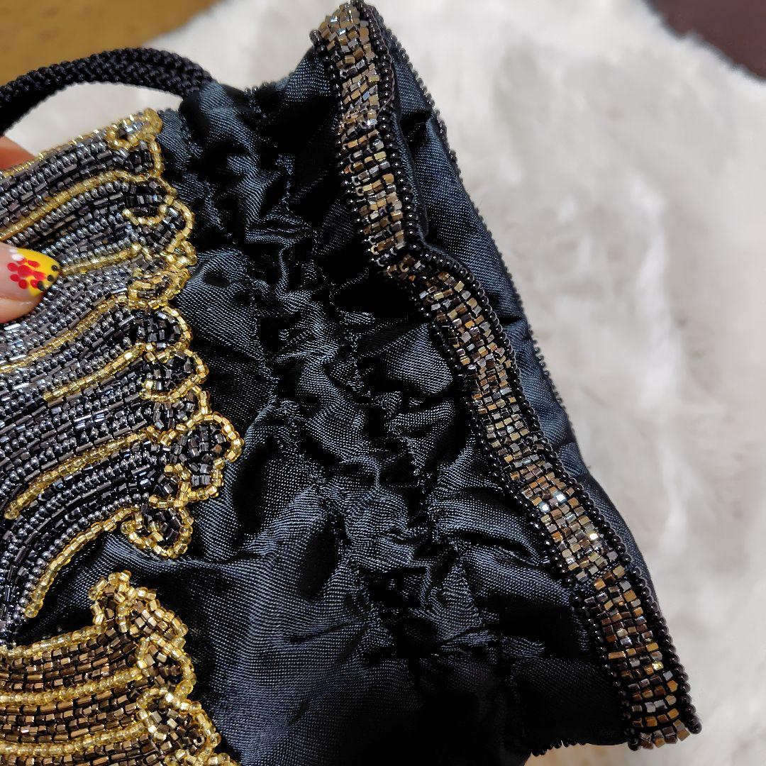 kai3点セット★花井幸子　ビーズ刺繍 　信玄型巾着