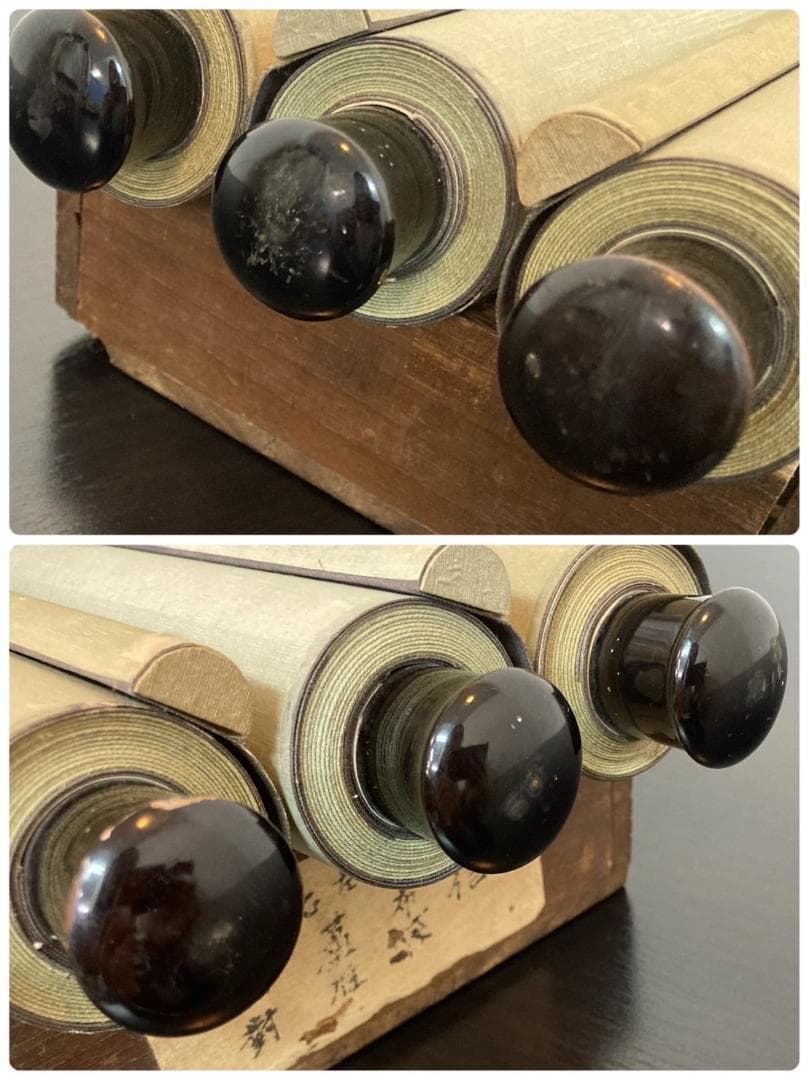 狩野常信「布袋に蘆雁」掛軸 三幅 紙本：江戸幕府 御用絵師