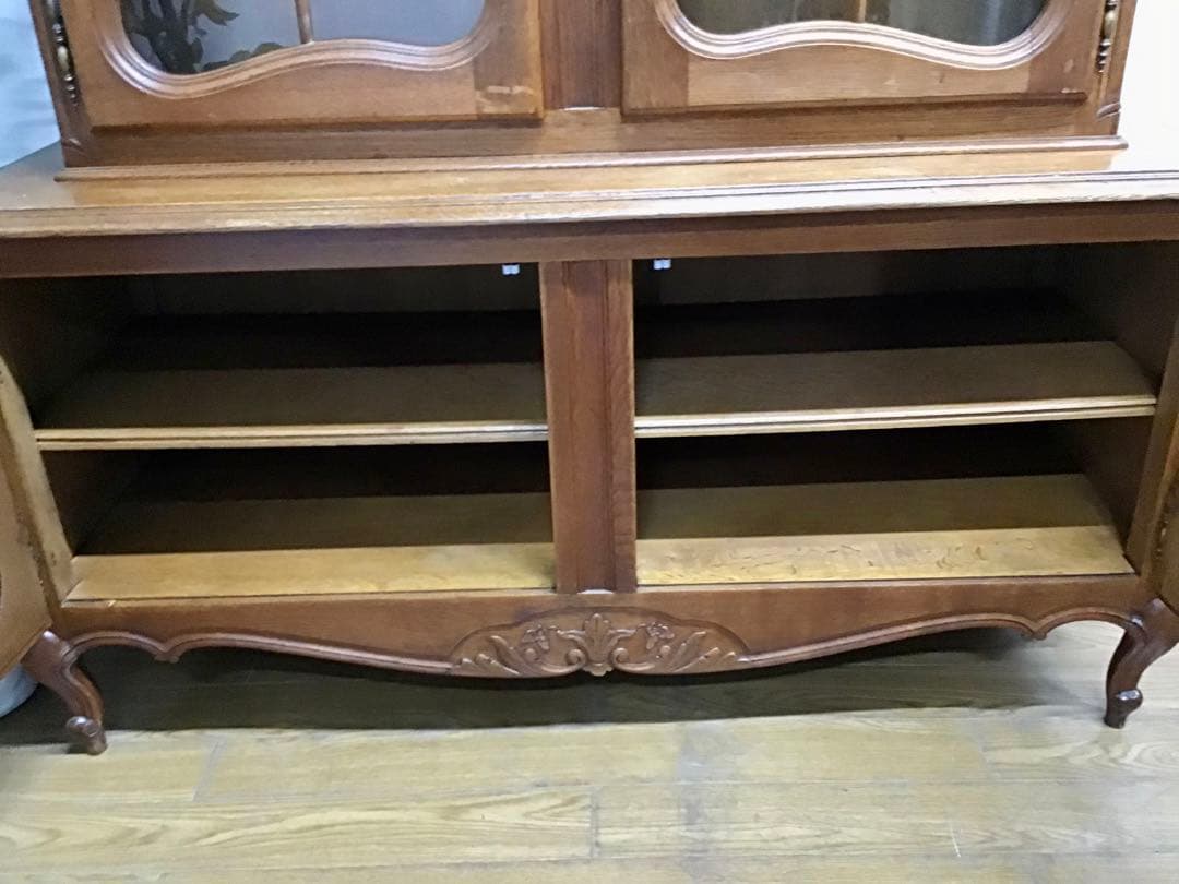 管37☆フランス製☆仏蘭西☆アンティーク☆ガラスキャビネット