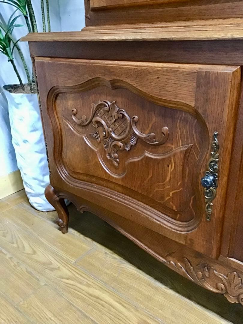 管37☆フランス製☆仏蘭西☆アンティーク☆ガラスキャビネット