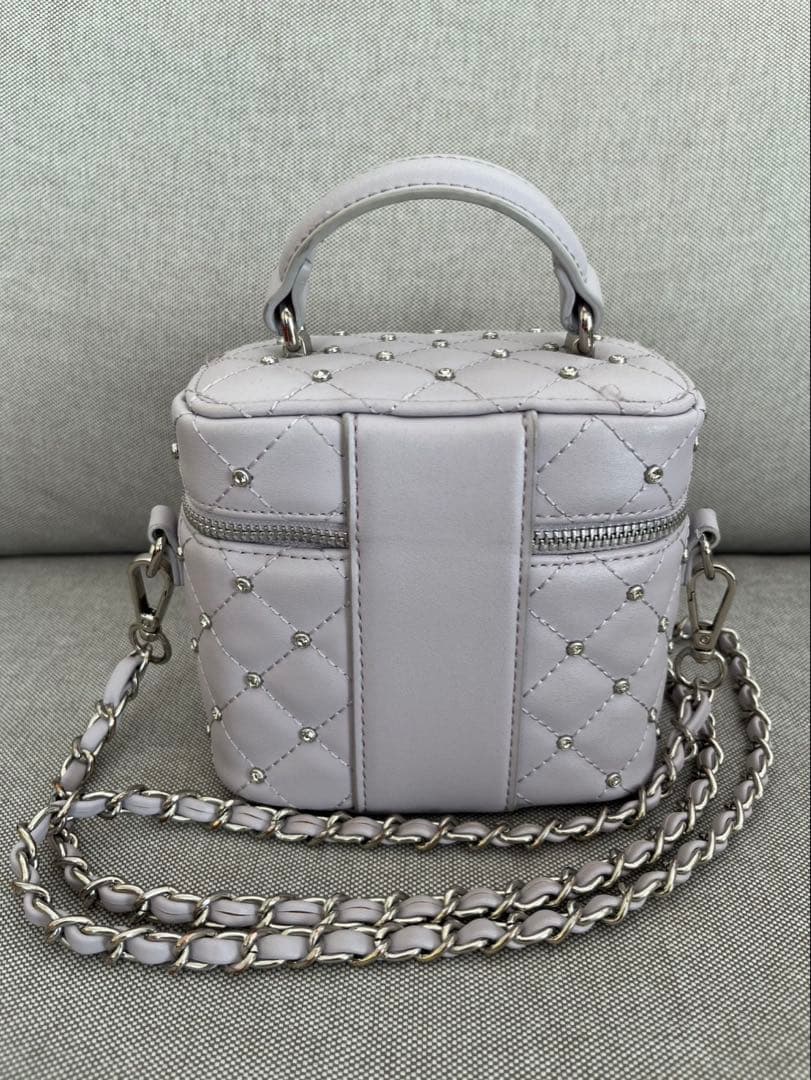 ねこDarich ダーリッチ　キルティングビジュースクエアミニバッグ