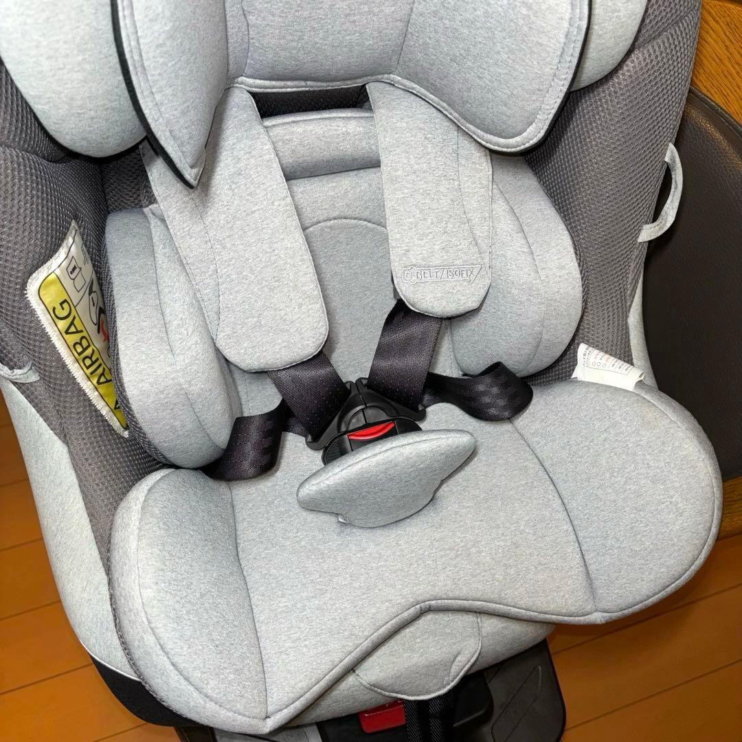 Aprica クルリラ チャイルドシート 新生児 ISOFIX グレー