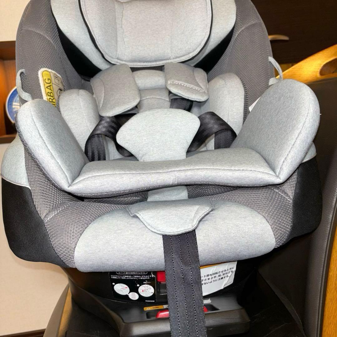 Aprica クルリラ チャイルドシート 新生児 ISOFIX グレー