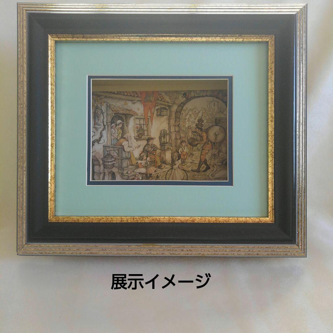 特価　３AP用　超厚額　黒 　ブルーマット　No.60230　シャドーボックス