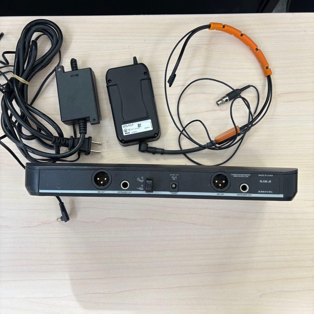 SHURE blx88 blx1 jbワイヤレスシステム 本体と付属品