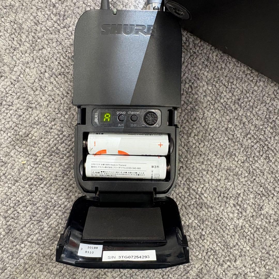 SHURE blx88 blx1 jbワイヤレスシステム 本体と付属品