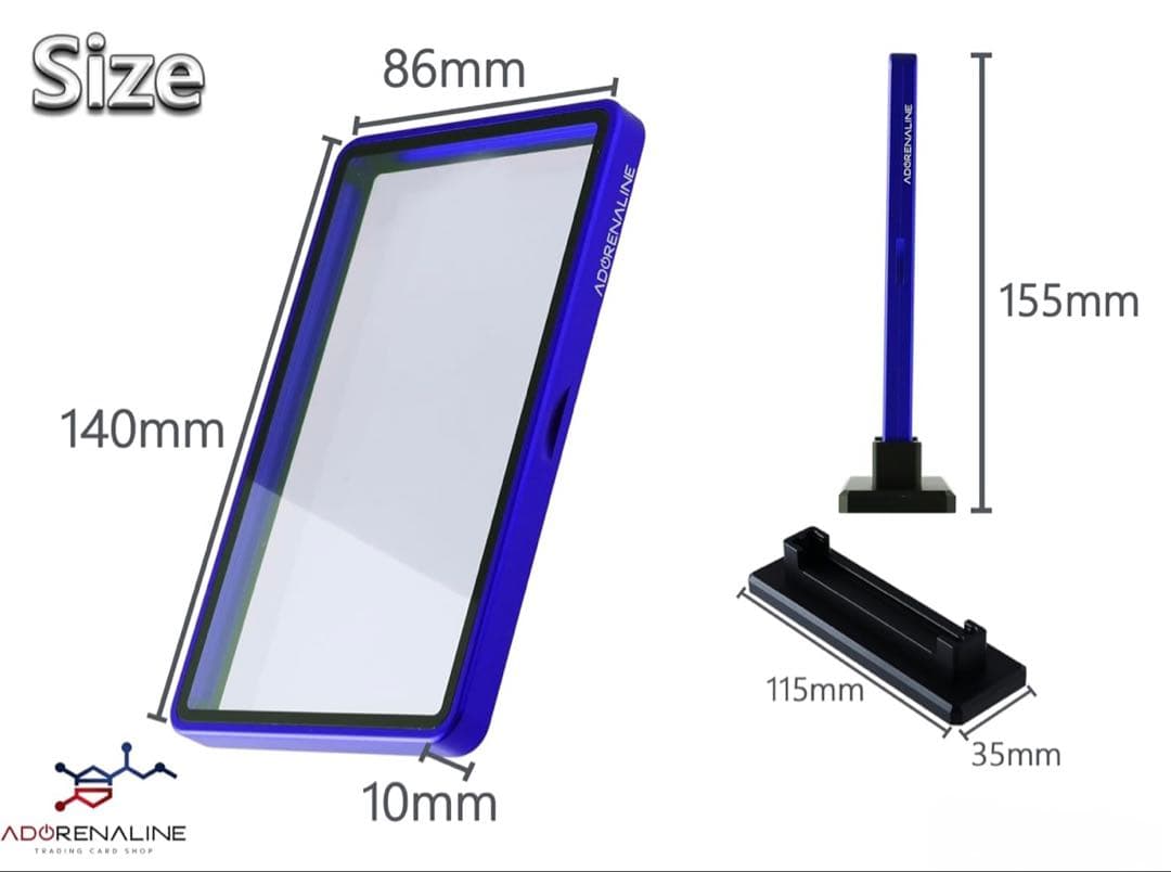 PSA 鑑定品 保護ケース ブルー×3set +専用スタンド×3set