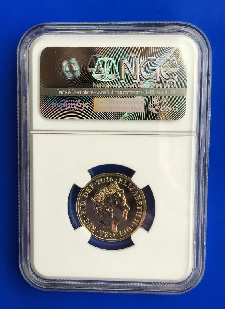 ちゃー★希少❗1ポンド硬貨（最後の円形）2016 NGC MS67
