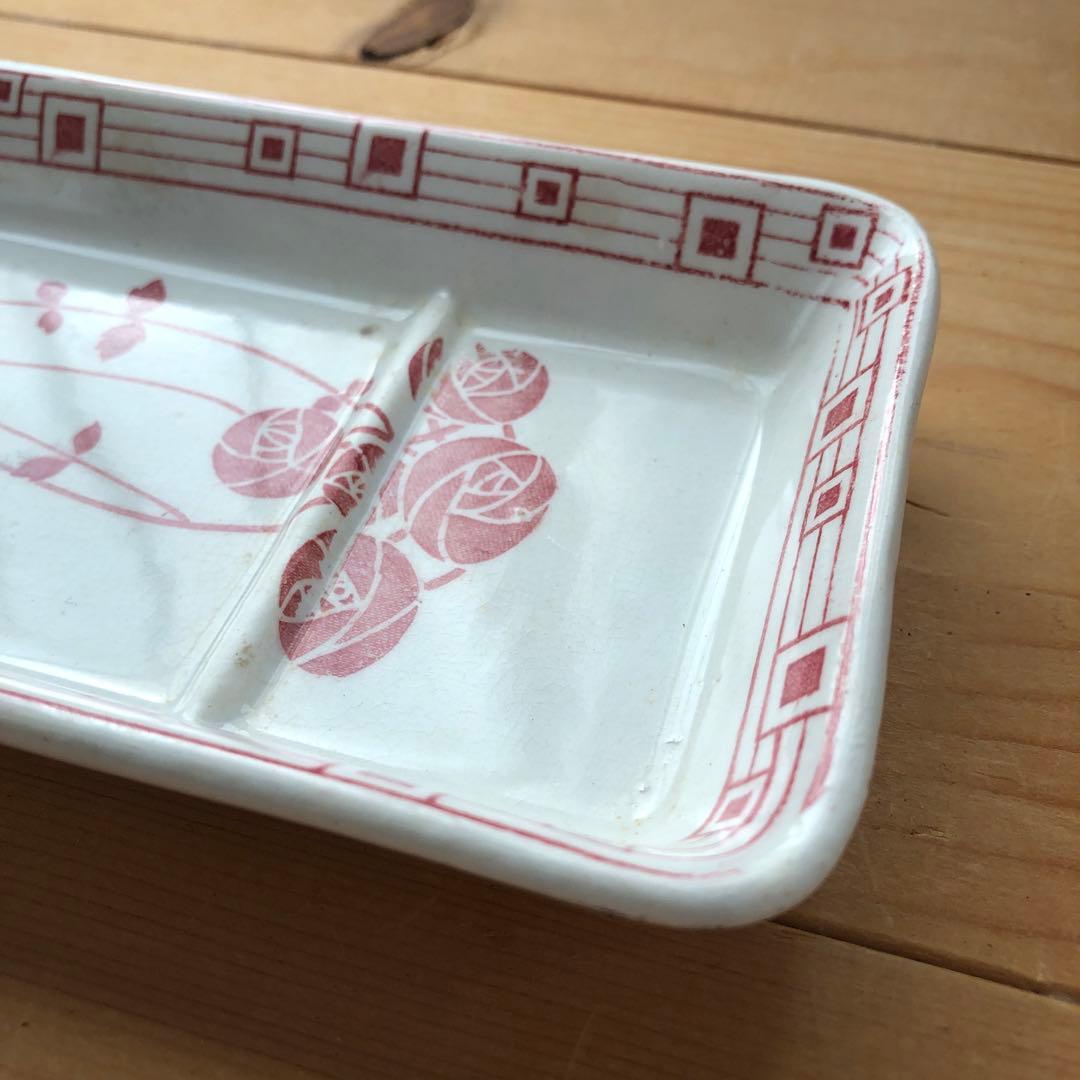 古いソープデイッシュ　クレイユエモントロー　フランス　アンティーク　no.101