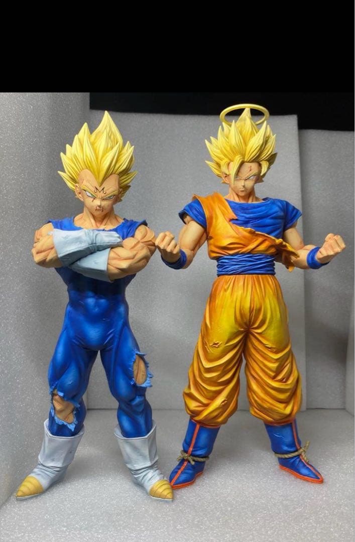 リペイント　ドラゴンボール　超サイヤ人2 孫悟空(天使)vs魔人ベジータ