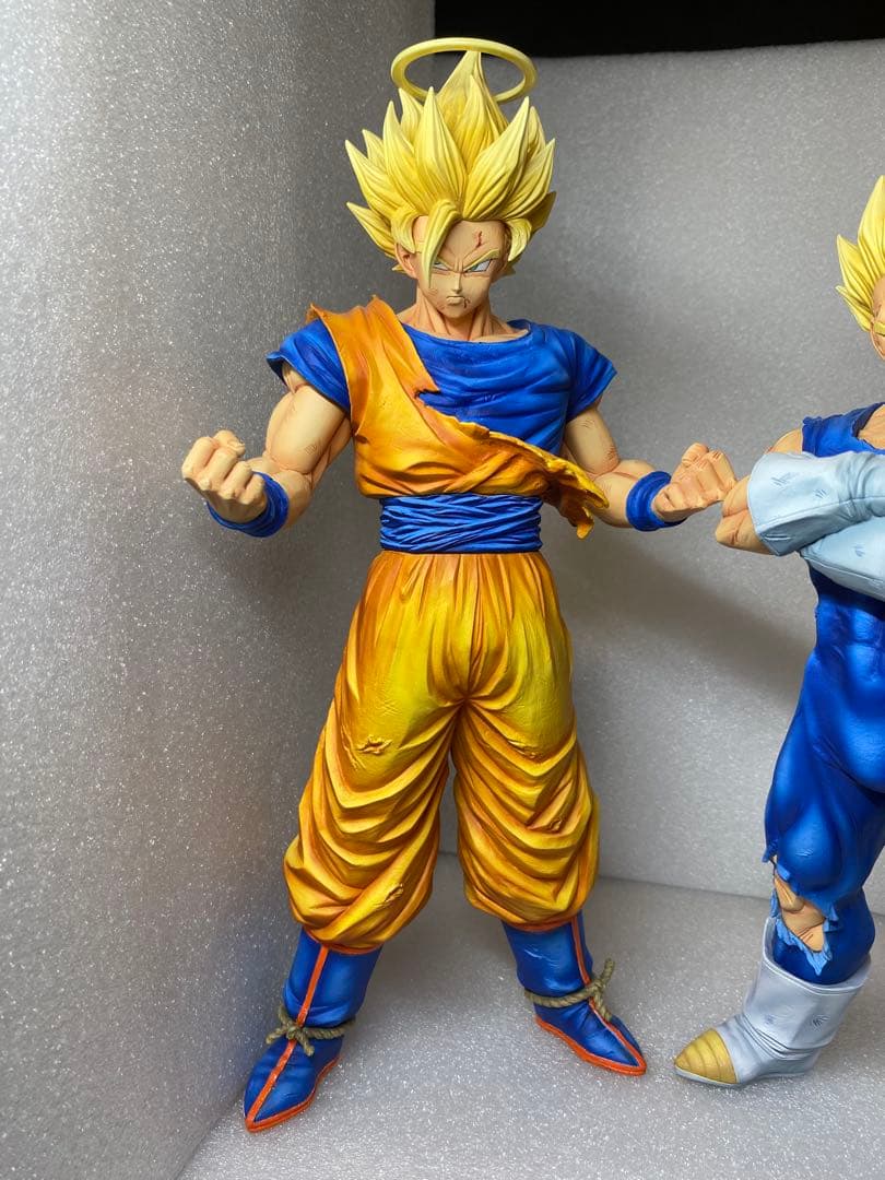 リペイント　ドラゴンボール　超サイヤ人2 孫悟空(天使)vs魔人ベジータ