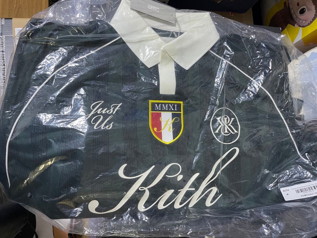 トップス KITH shadow stipe Marcel soccer Top M