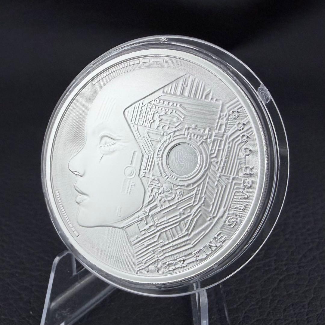 銀貨 チャド AI(人工知能) 純銀 1オンス 1oz 特殊枠付き 3万枚限定