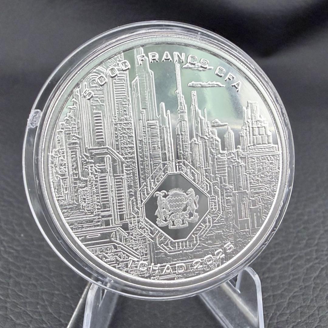 銀貨 チャド AI(人工知能) 純銀 1オンス 1oz 特殊枠付き 3万枚限定