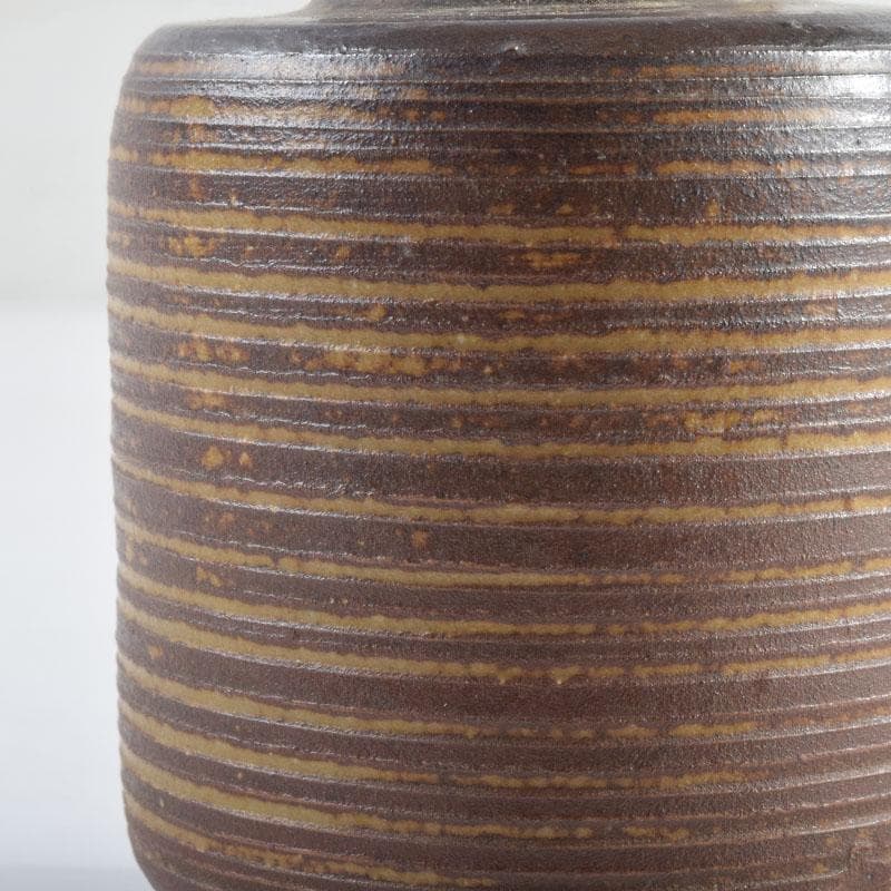 茶道具　渡辺伸治造　名物　円乗坊肩衝写　茶入　仕覆付　共箱　V　8965