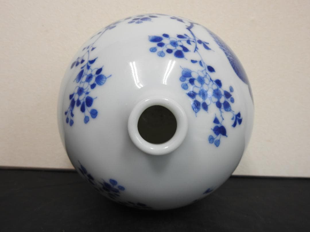 乳雀図徳利　保存箱　MA731