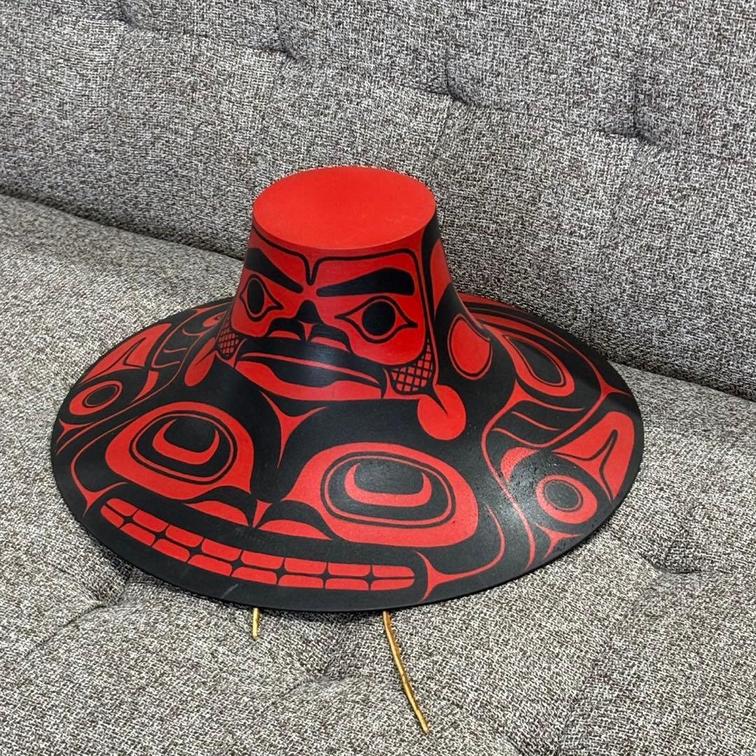 珍品 希少！ ネイティブハット 先住民 アート インテリアにも