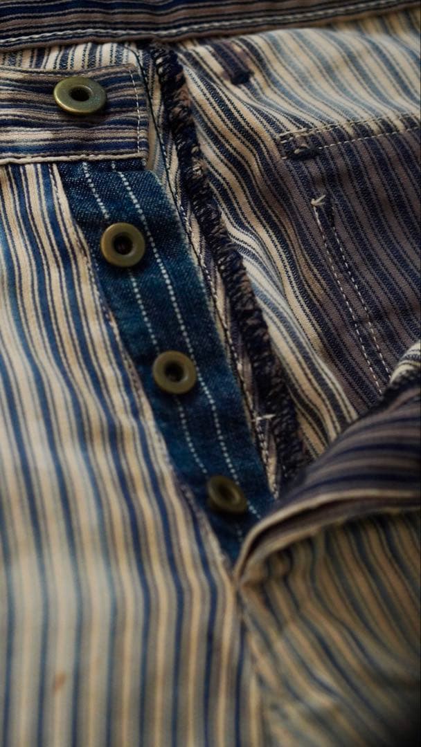 【超希少】KAPITAL 一点物 サルエルショーツ ヴィンテージ加工