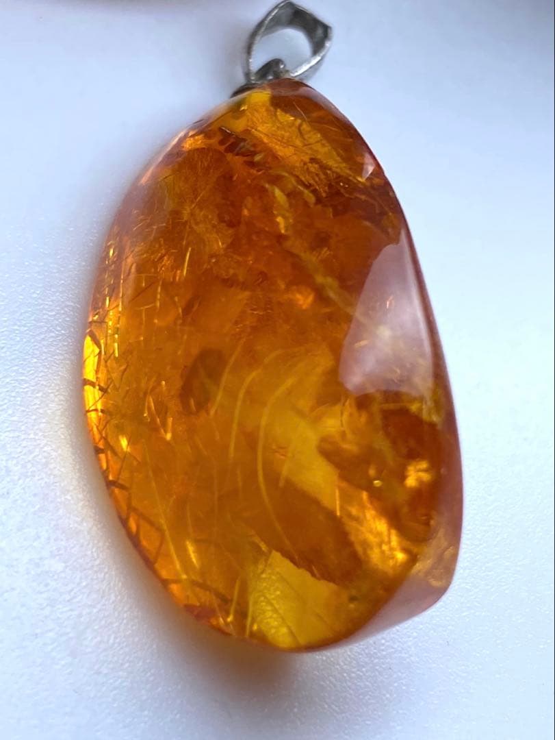 本琥珀ネックレストップ5点　30g 東Y7-0318☆1Fタトチ