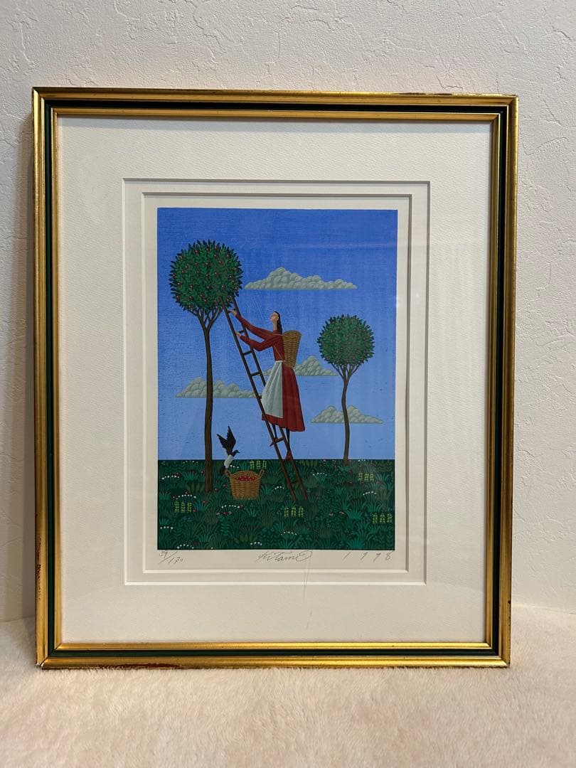 リ*カ様 北見 隆 リトグラフ シルクスクリーン 版画 実り 39／170