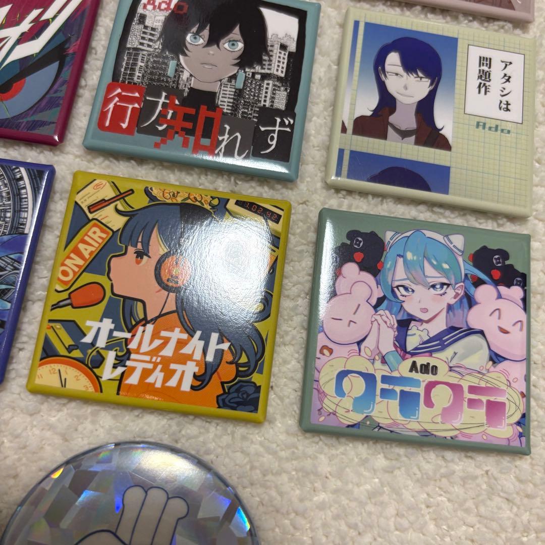 Ado モナ・リザの横顔グッズ こう見るとアタシも大きくなったもんねぇ〜缶バッジ