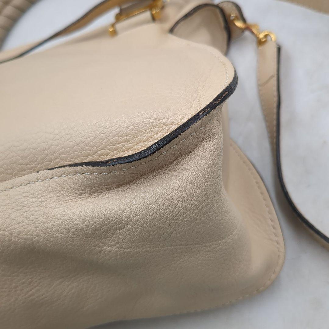 クロエ　マーシー　MARCIE レザー　トート　ハンドバッグ　ベージュ　2way