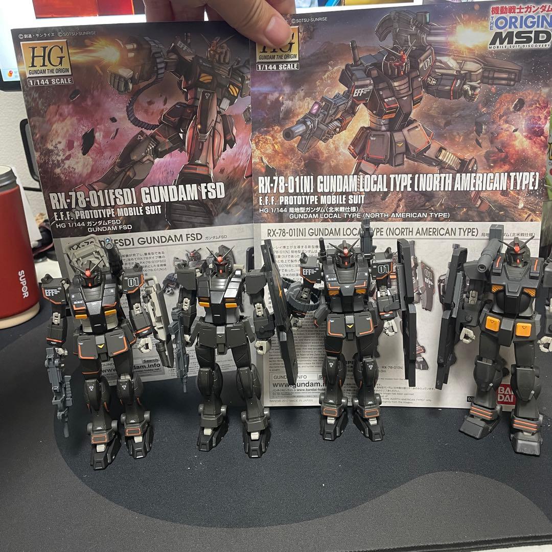 Hgガンダムthe origin MSD(4体セット)