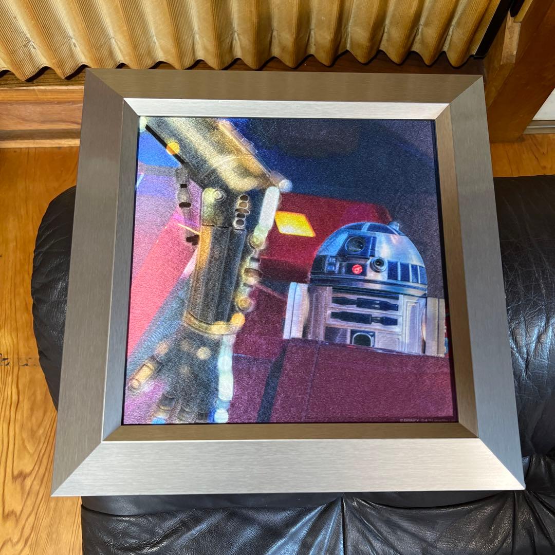 スターウォーズ　絵画　r2d2 ディズニーシー　2017年製　C3PO R2D2