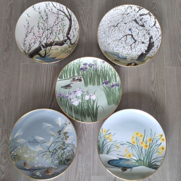 79年製 フランクリン・ポーセリン限定版5枚セット絵皿新品未使用美品アンティーク