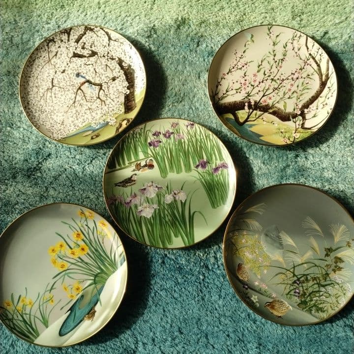 79年製 フランクリン・ポーセリン限定版5枚セット絵皿新品未使用美品アンティーク