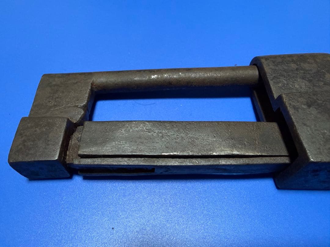 骨董 鉄製和錠 錠前 鍵 アンティーク 江戸 明治 大正 和鍵