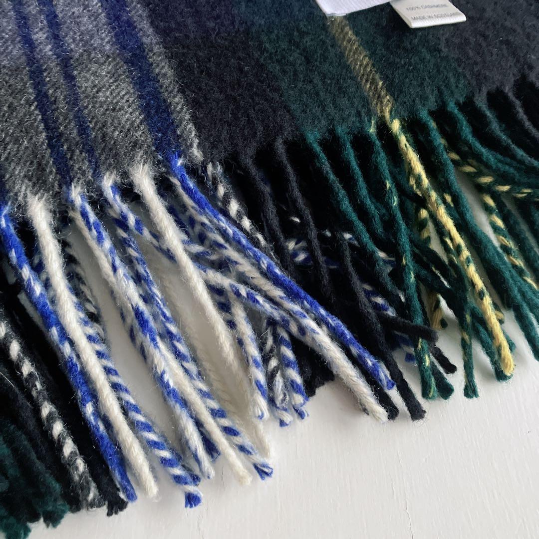 ジョンストンズ　大判ストール　カシミヤ