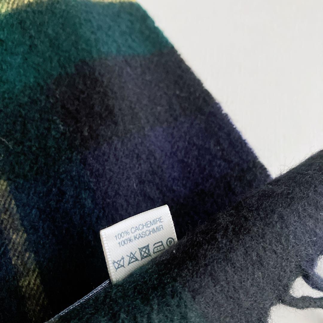 ジョンストンズ　大判ストール　カシミヤ