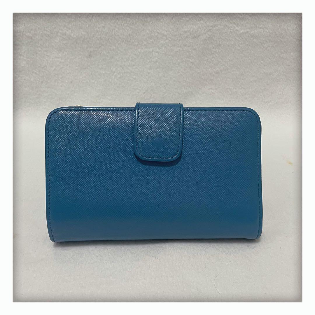 12/26削除‼️ 大人気カラー✨ PRADA プラダ サフィアーノ 二つ折り財布