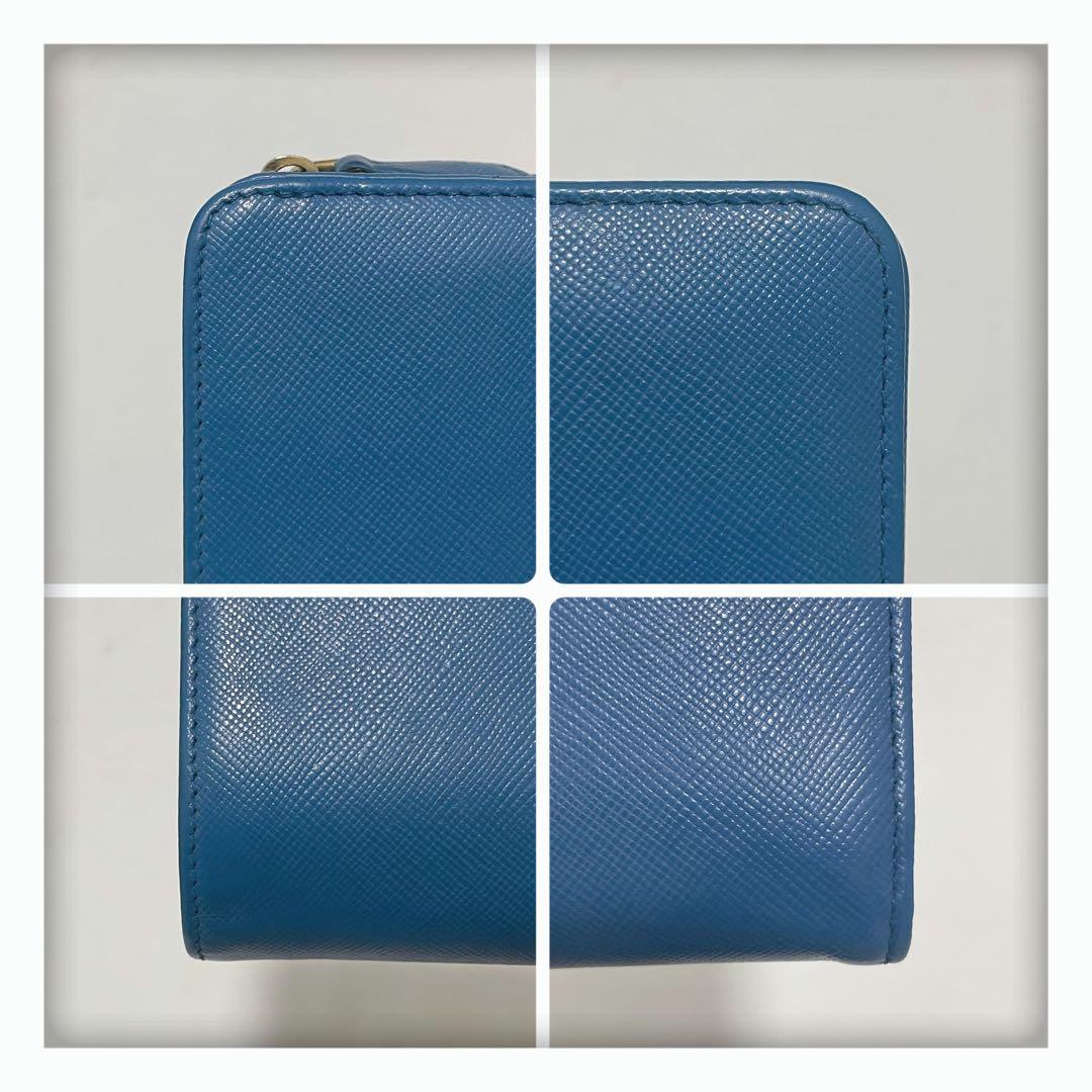 12/26削除‼️ 大人気カラー✨ PRADA プラダ サフィアーノ 二つ折り財布