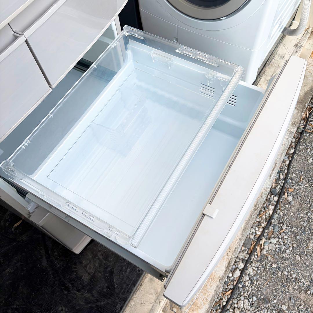 運搬取付無料！シャンパンカラー　純正Pana大容量スリム冷蔵庫！完動品超美品！