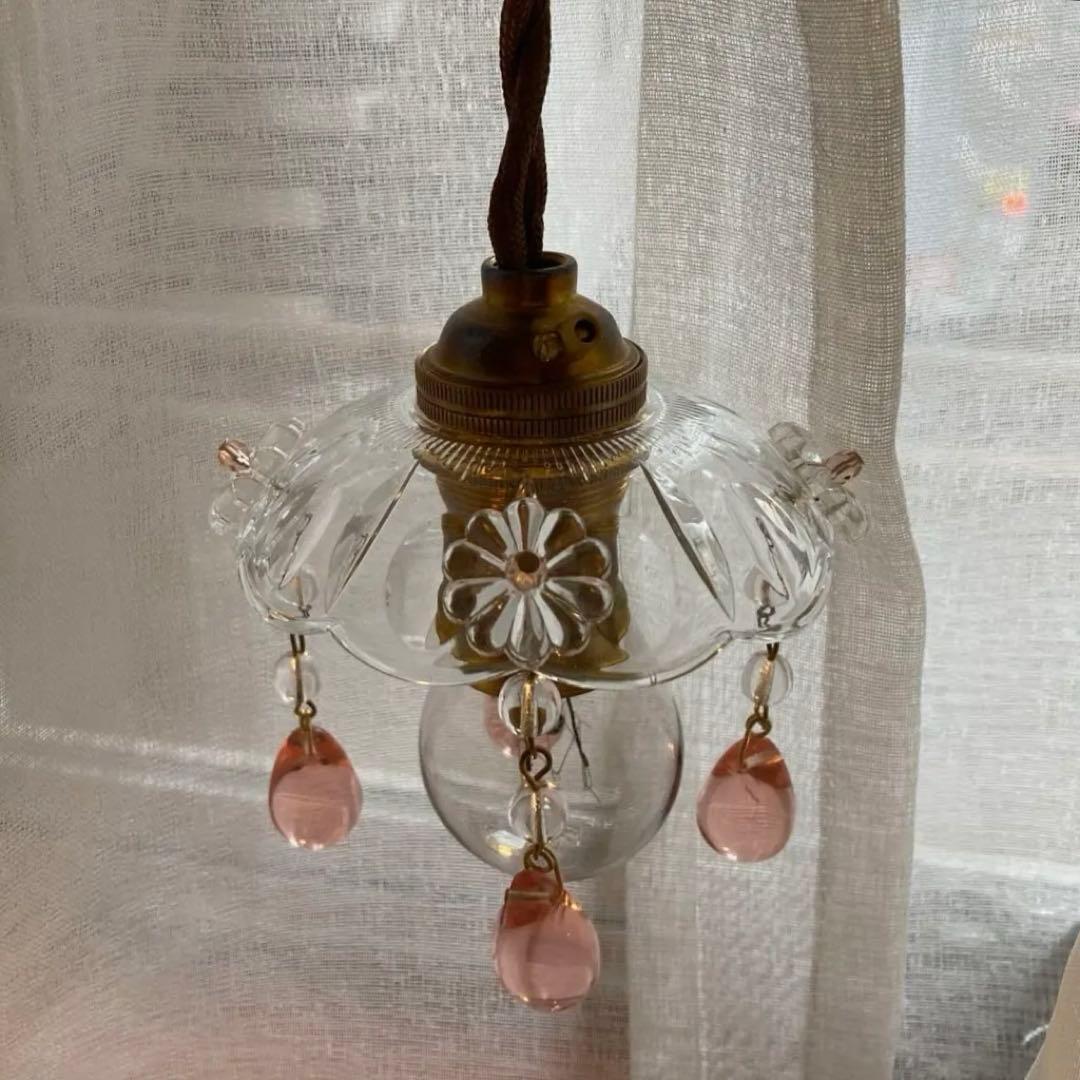 専用　ミニシャンデリア　1930年　フランス　アンティーク　シェード