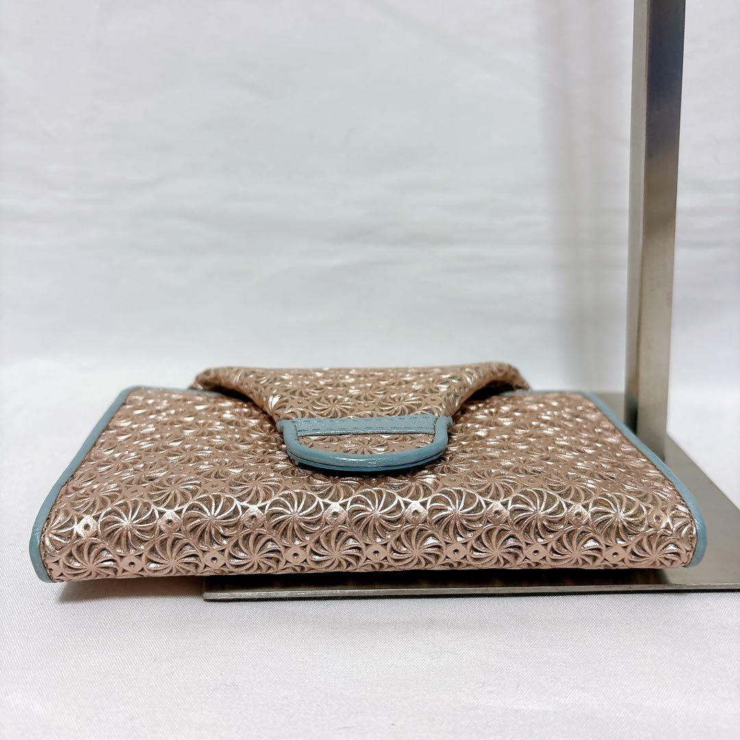 【レア✨️】ヒロコハヤシ ジラソーレ セーラ ピンク 限定色 折り財布 ミニモ