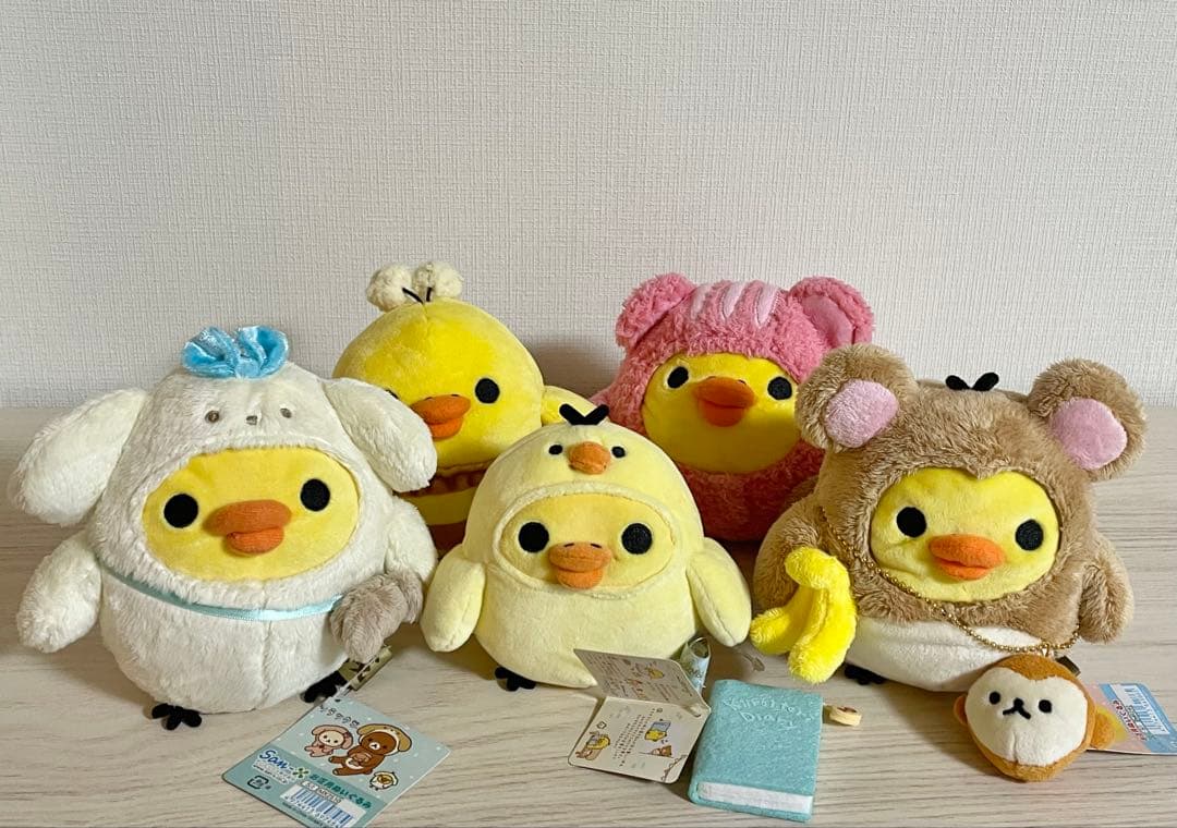 キイロイトリ　あつめてぬいぐるみ　ダイアリー　お正月　干支　はち　リス