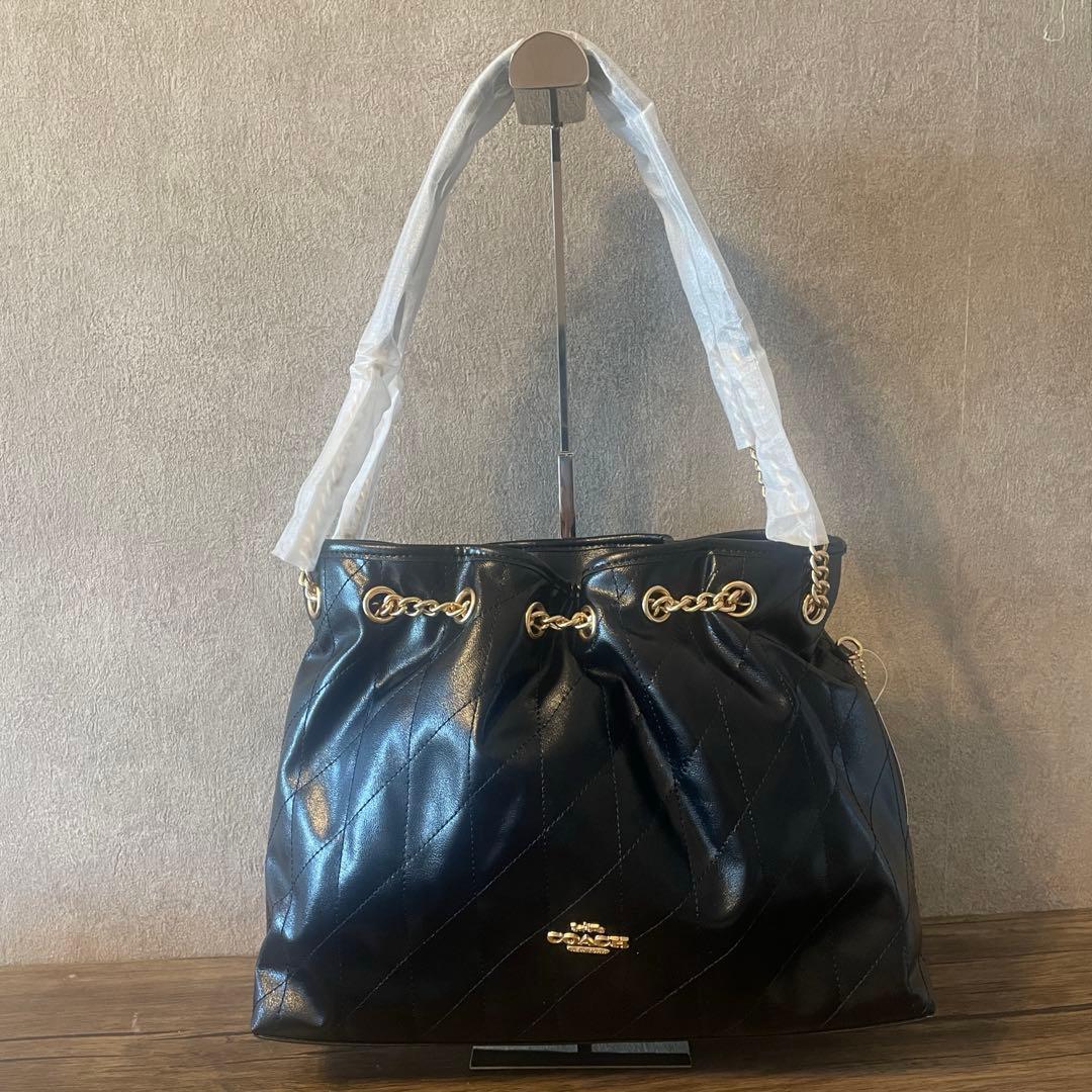 COACH エヴリン ショルダー バッグ・キルティング @