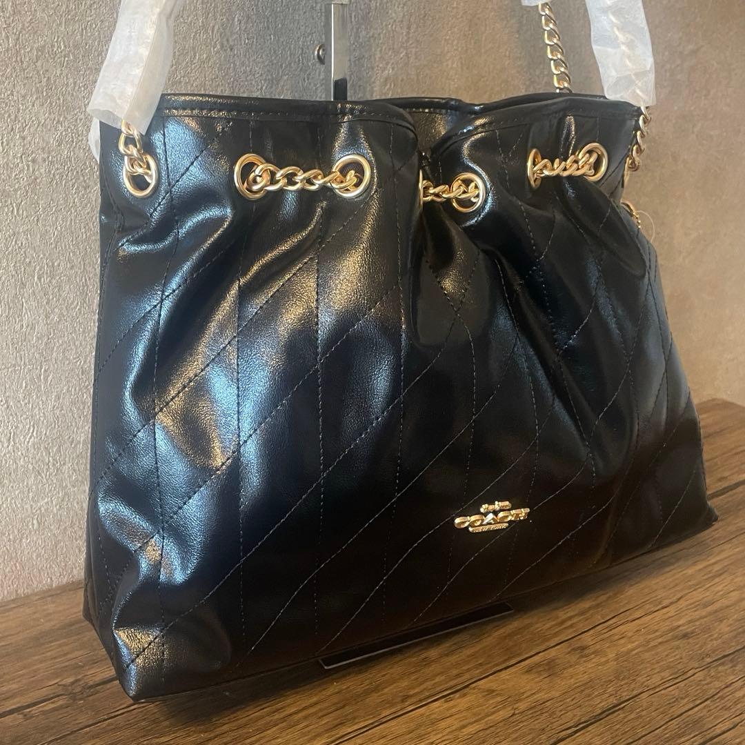 COACH エヴリン ショルダー バッグ・キルティング @