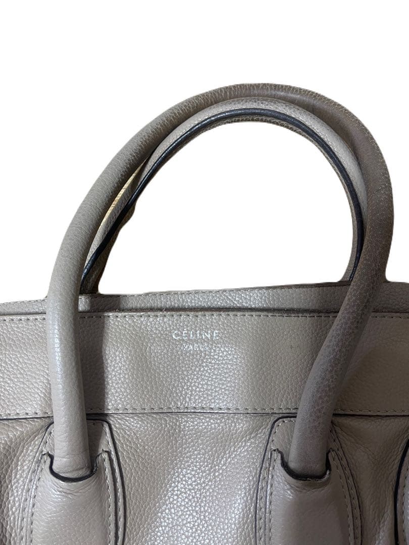 CELINE ラゲージミニ ハンドバッグ ベージュ 大容量　A4可能